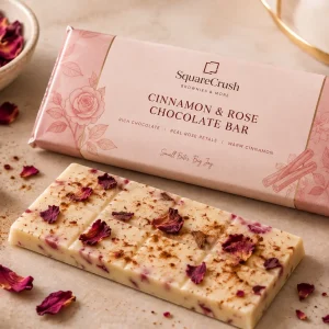 Cinnamon & Rose White Chocolate Bar